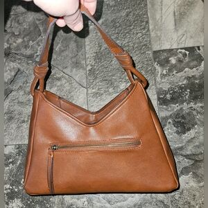 Time and Tru Women's River Faux Leather Small Hobo Shoulder Bag NWOT